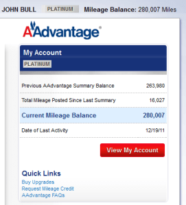 Aadvantage Summary
